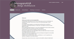 Desktop Screenshot of massagepraktijkhelgaholthuizen.nl