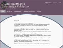 Tablet Screenshot of massagepraktijkhelgaholthuizen.nl